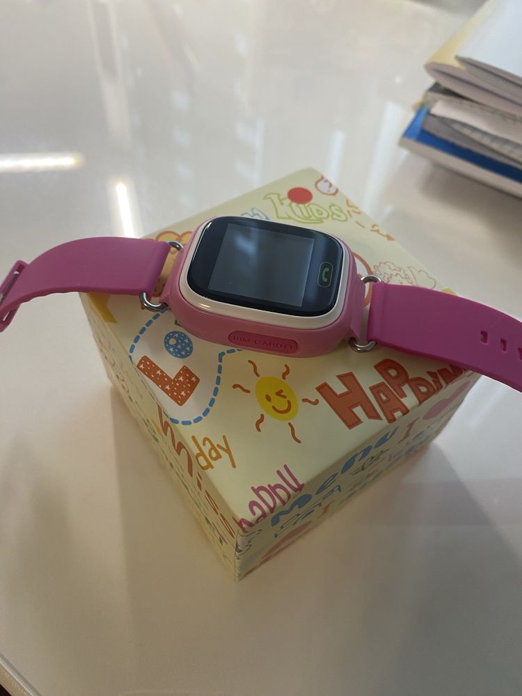 Дитячий смарт годинник Smart Baby Watch Q90 Pink Original