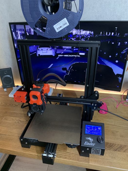 Creality Ender 3 pro з модами, skr mini e3 v3, pei пластина