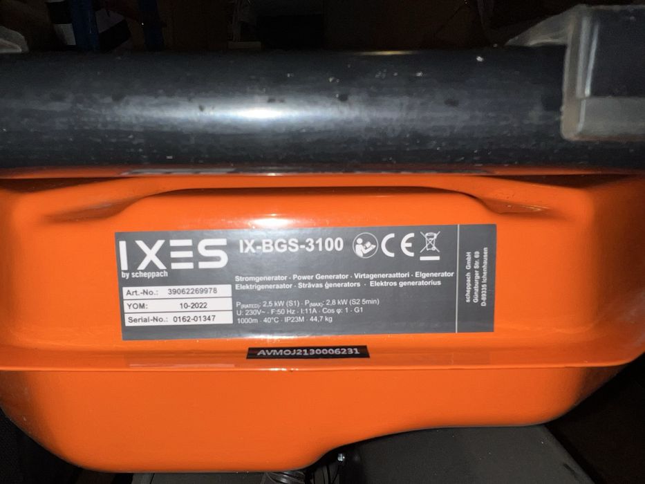 Генератор IXES/Scheppach 2.8 кВт — у відмінному стані! Київ