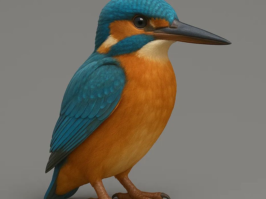 Martim-Pescador Realista - Figura Ave