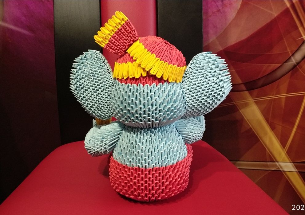 Słoń Budda origami modułowe 3d
