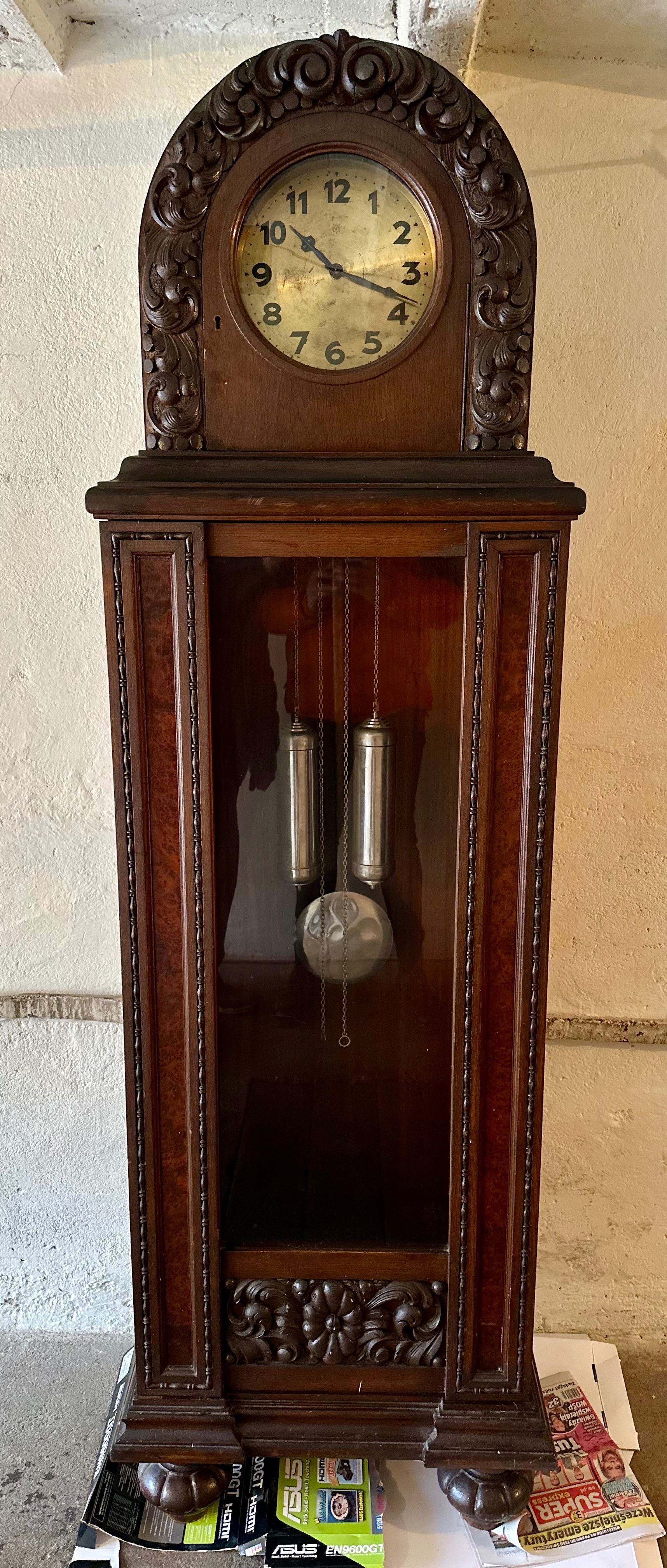 Zegar wahadłowy podłogowy ANTYK  baba Zabytkowy Kloster Glocken Gong