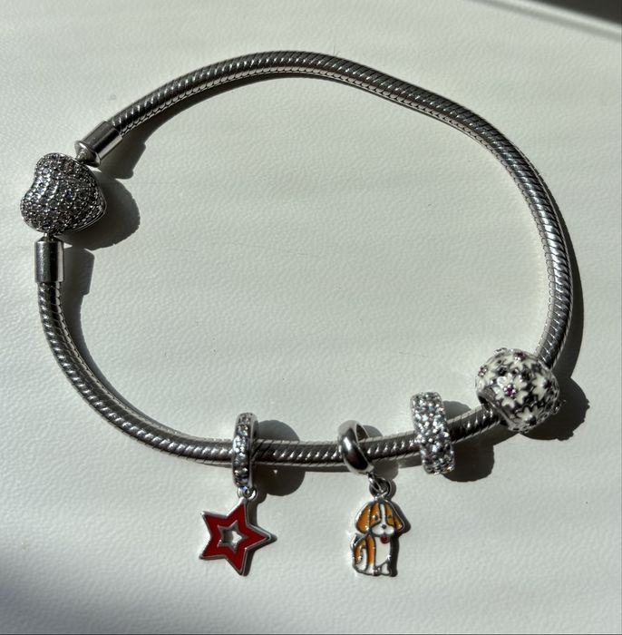 Срібний браслет «PANDORA»