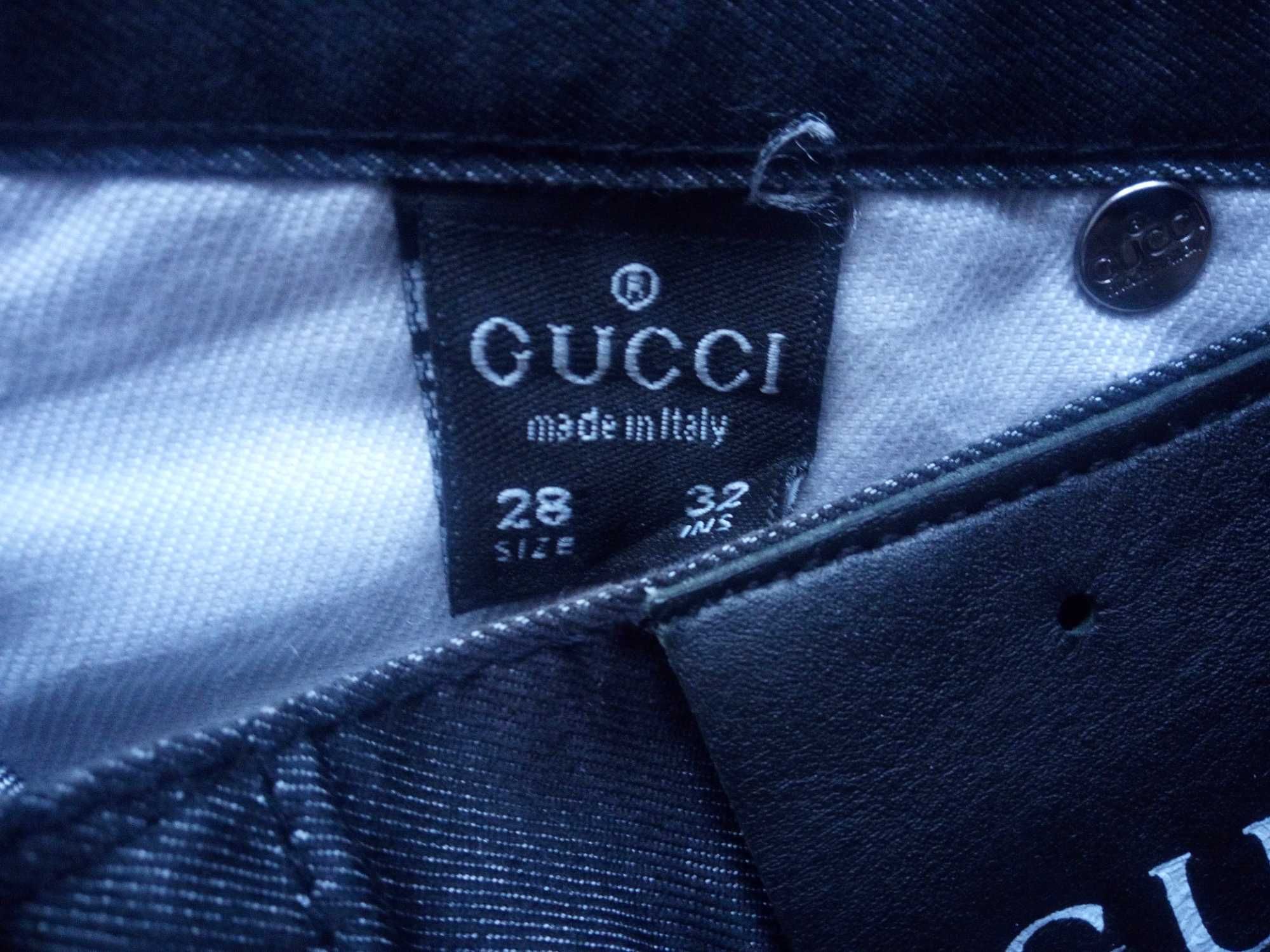 Spodnie rozszerzane dzwony Jeans Gucci 28/32 grafitowe