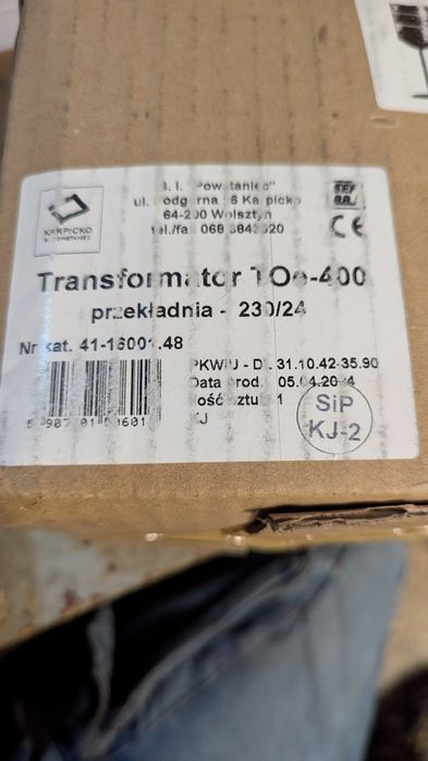 Transformator bezpieczeństwa TOe-400 230/24V