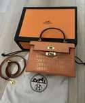 Torebka Hermes pomaranczowa mini kelly
