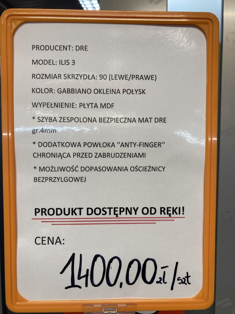 Drzwi DRE-Ilis 3-Mega promocja !!!ostatnie sztuki .
