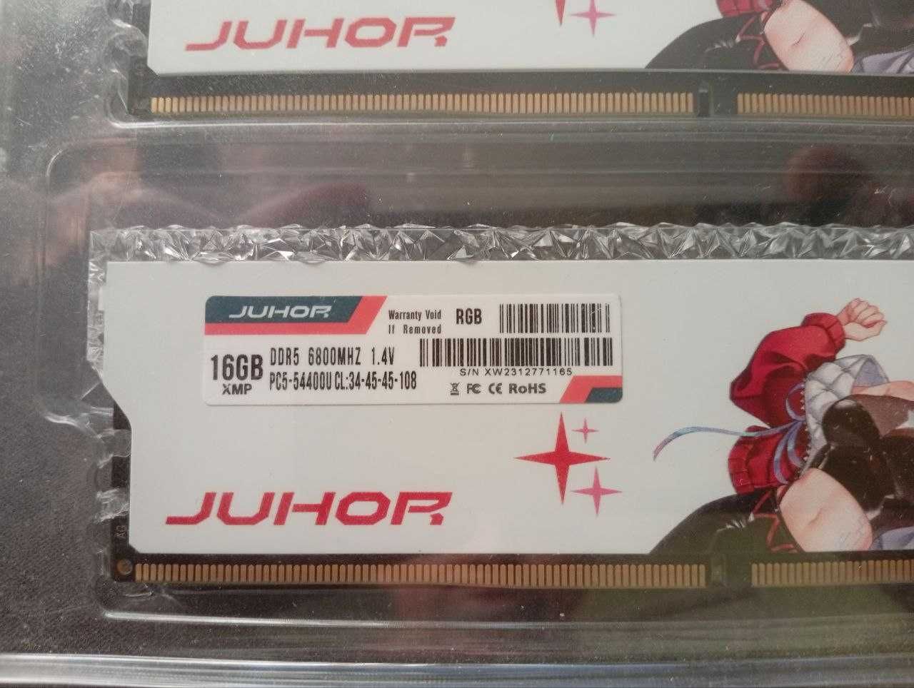 Оперативная память JUHOR 32Gb DDR5 RGB Memory 6800MHz A-Die Hynix