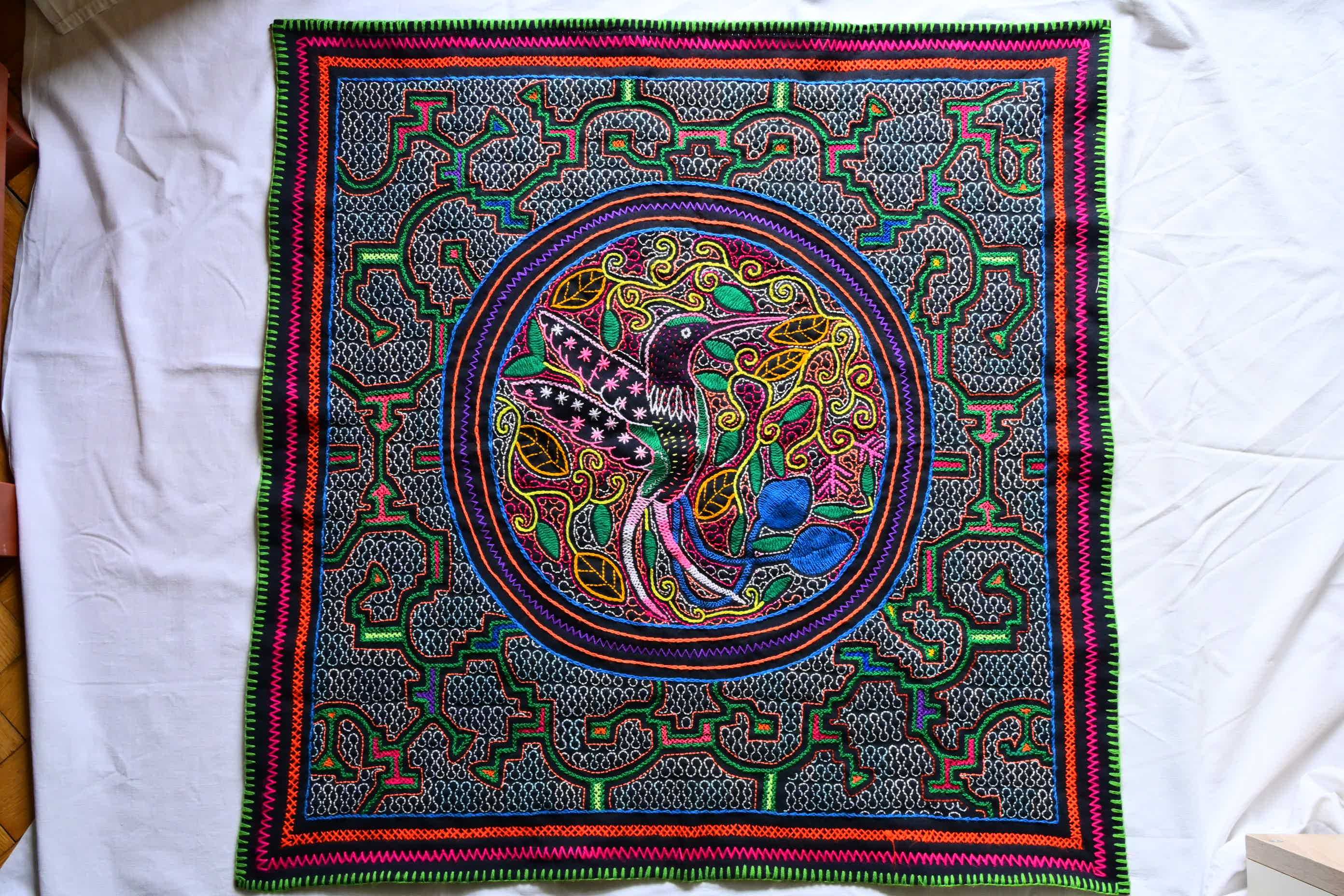 Icaro Altar Makatka Obrusik Shipibo Ayahuasca z Amazonii 100% handmade