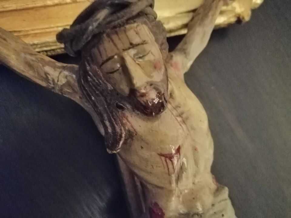 Arte Sacra Calvário de Cristo Talha dourada - Início séc. XX