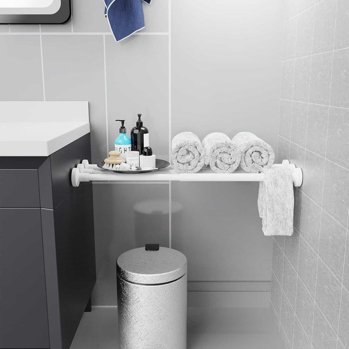 WELDUN teleskopowy drążek napinający 48–67 cm – do łazienki i okien
