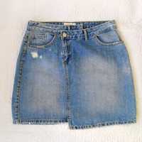Reserved spódniczka jeans dżinsowa asymetryczna 42