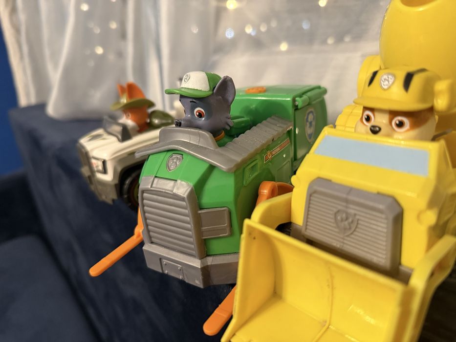 Autka psi patrol rubble rocky rex