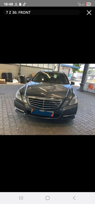 Zderzak lampy maska błotnik pas przedni mercedes W212