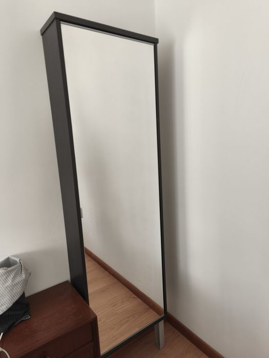 Espelho alto com arrumação IKEA - muito bom estado