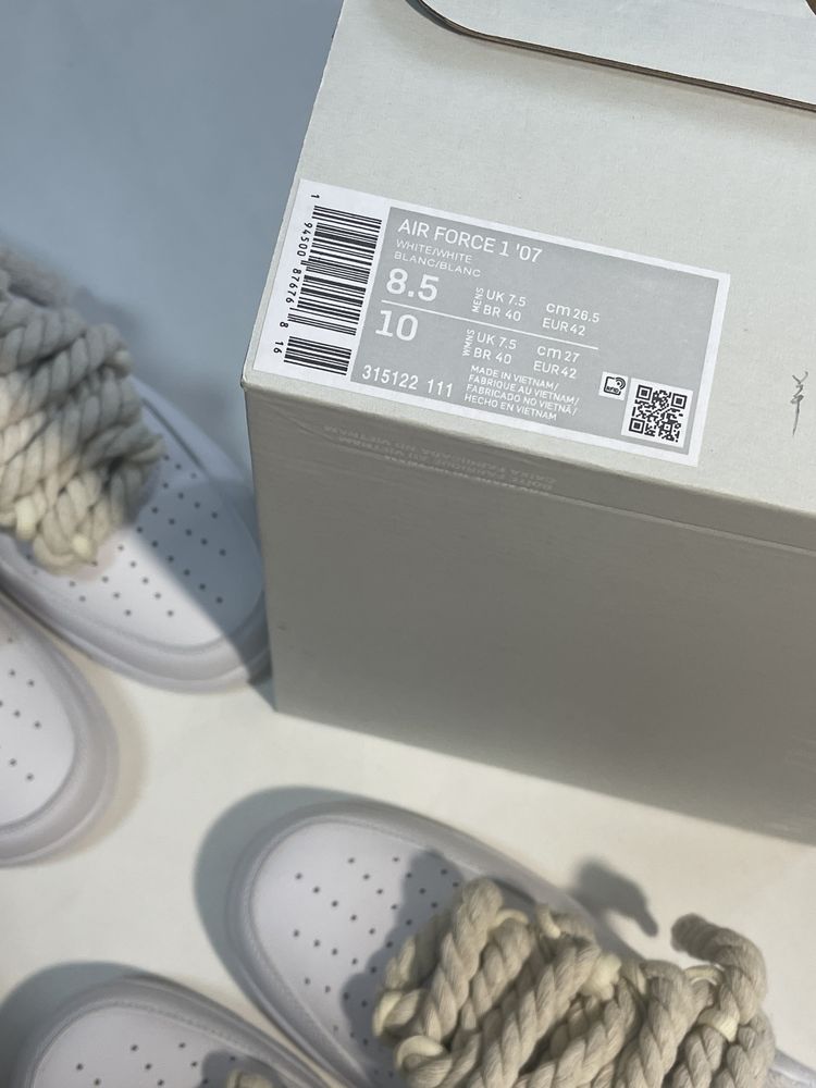 Кросівки nike air force канати кастом