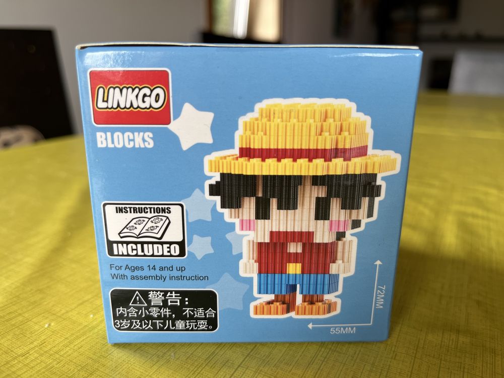 Legos Novos - Luffy, One Piece, Naruto, Pokemon, Pikachu, Spider Man