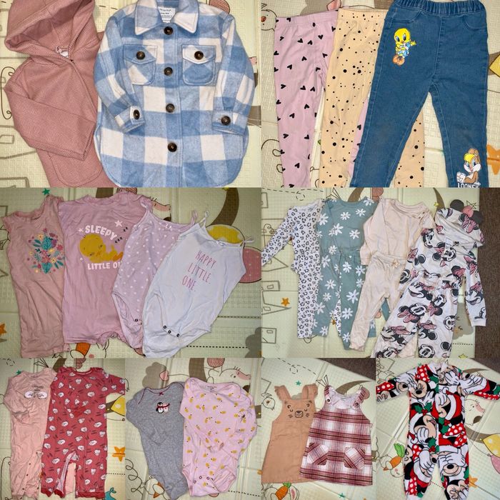 Речі на дівчинку 92см костюми лосини пальто сорочка