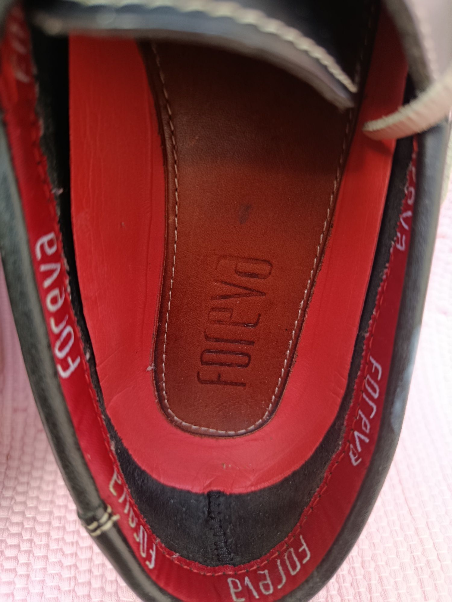 Sapatos de vela, em pele Foreva