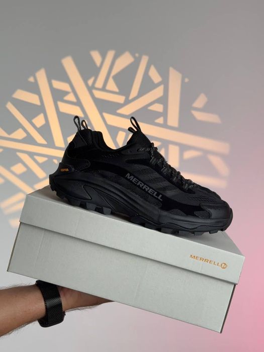 ТОП! Merrell Moab Speed 2 All Black 41 42 43 44 45 мерели чорні