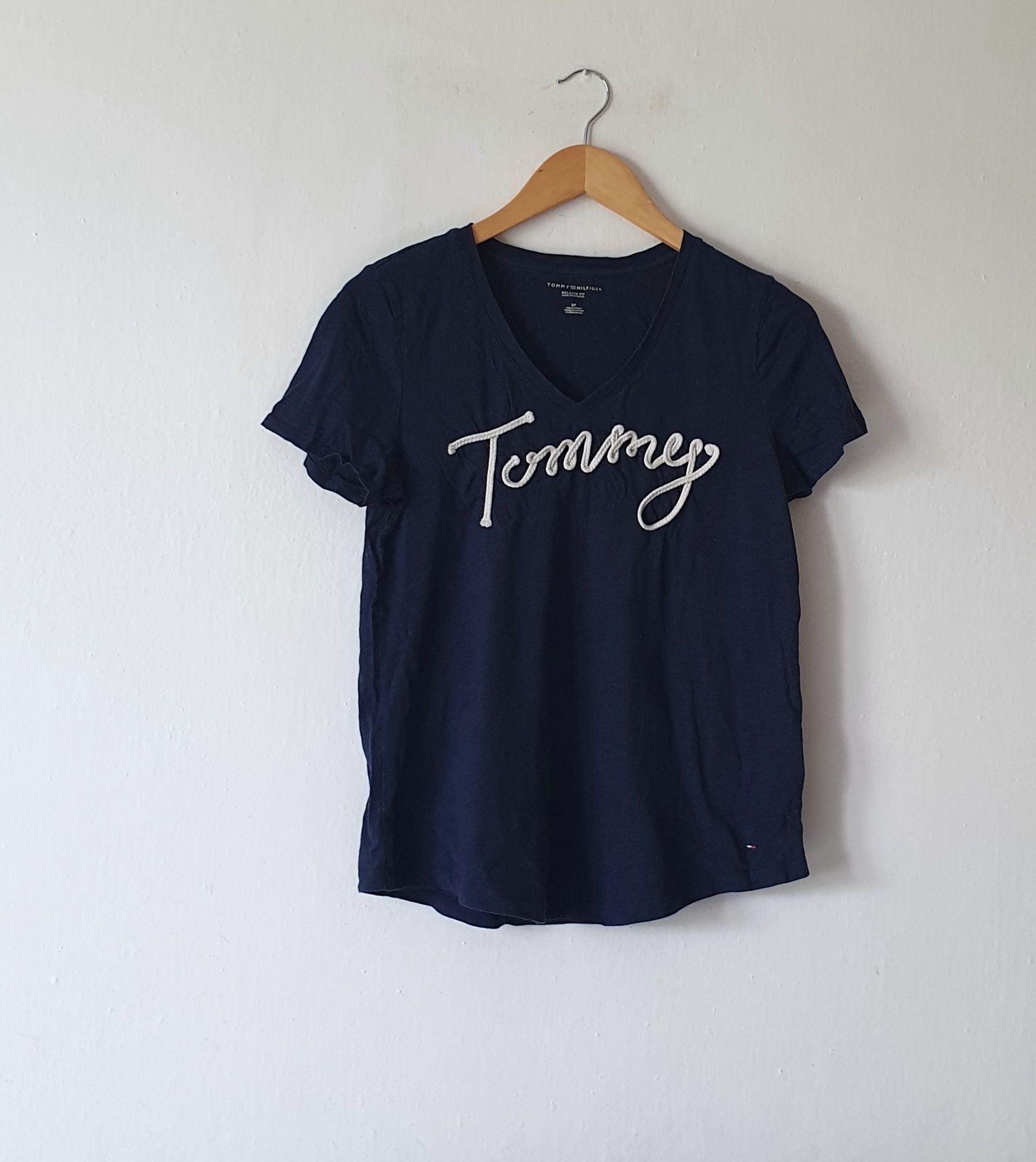 T-shirt granatowy Tommy Hilfiger s