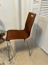 Krzesło brązowe kuchenne IKEA -6 szt stan bdb