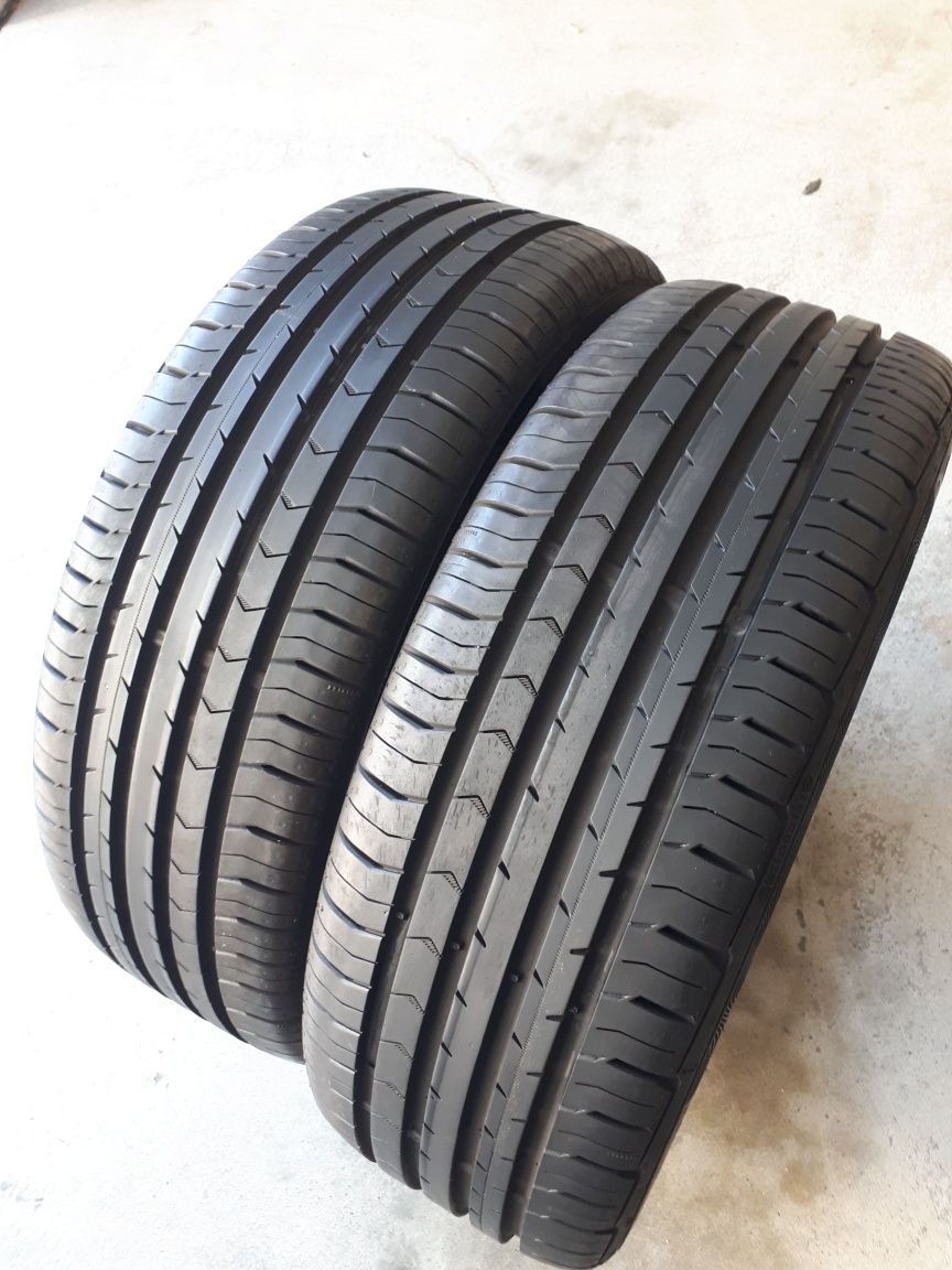 Dois pneus igual a novos 99% piso 195/55 r16 Continental p/ Renault C