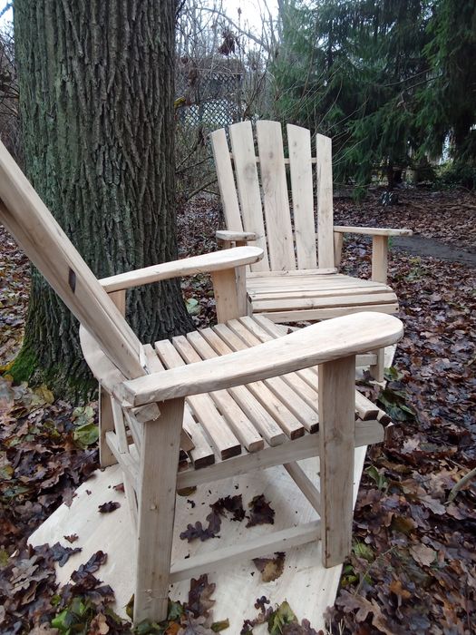 Стілець дубовий садовий