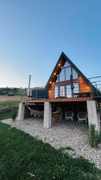 Будинок A-frame у Карпатах з чаном | Верховина | с.Красник | Подобово