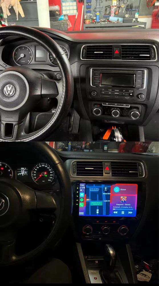 2Din магнитола Volkswagen Jeta 6 2011-2018 10 дюймів з рамкою