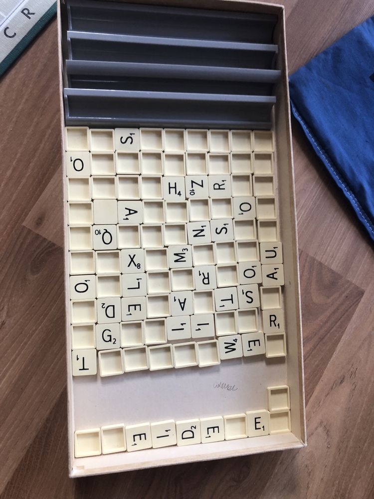 Scrabble Vintage Retro Angielskie Oryginalne