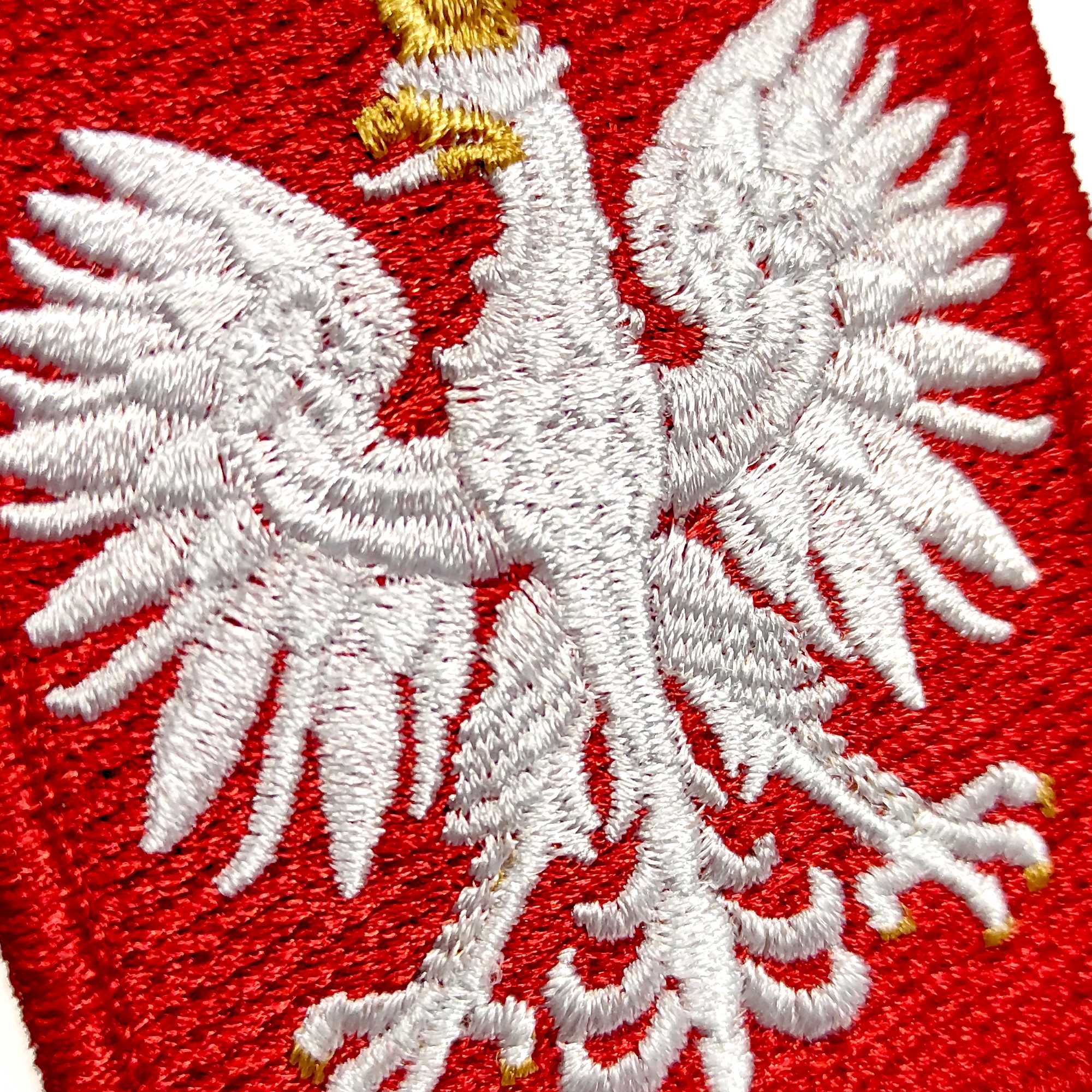 4szt. naszywka haftowana godło Polski, herb, emblemat, 55x66mm