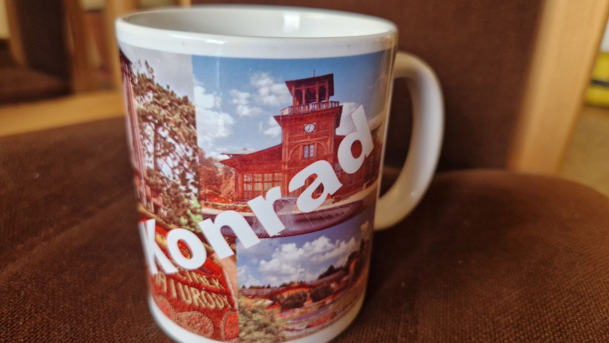 Pamiątka z Ciechocinka kubek Konrad