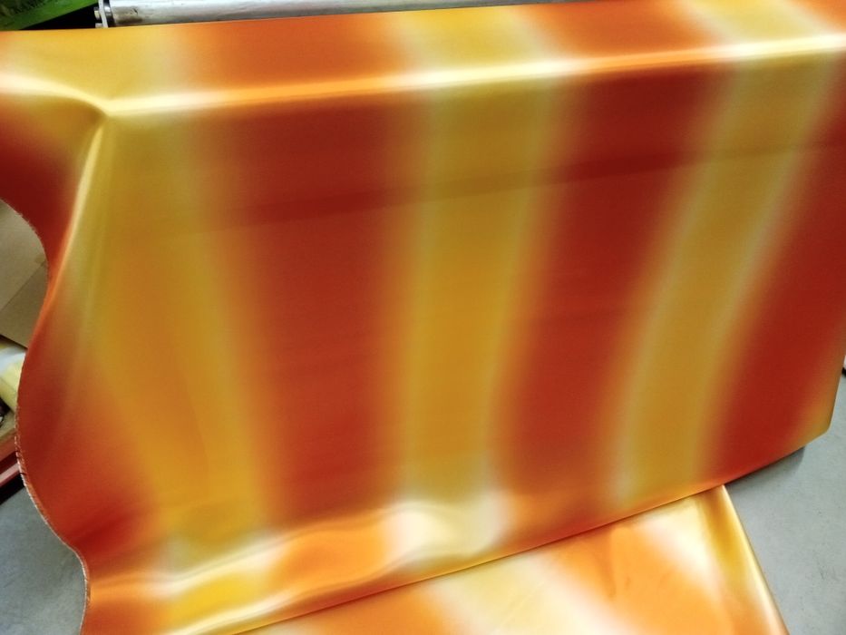 Tkanina atłas tęcza mix kolorów