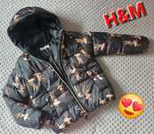 Kurtka H&M w króliczkowe baletnice r. 134 j.NOWA