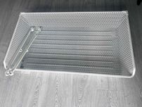 Kosz druciany z wysuwaną prowadnicą, biały, 100x58 cm IKEA