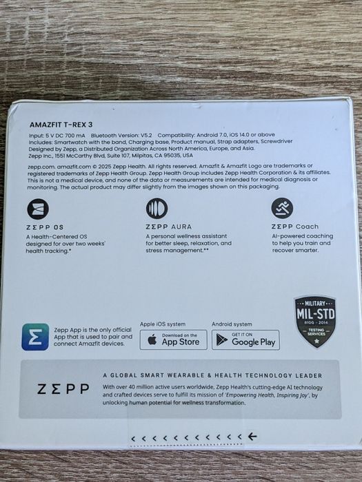 Смарт часы Amazfit T-Rex 3 Onyx Black