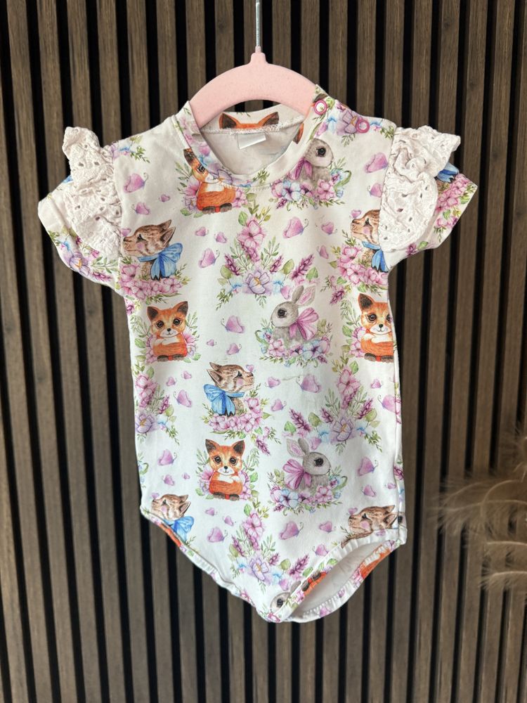 Body z krótkim rękawkiem handmade 86
