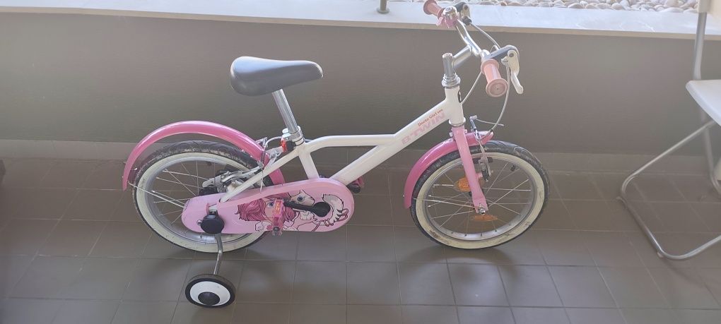 Bicicleta rosa 4-6 anos