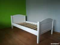 Łóżo drewniane białe dziecięce 80x180