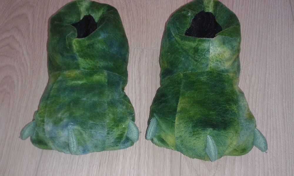 33/34 Strój Bal Przebierańców Smok Dinozaur Papcie kapcie łapy