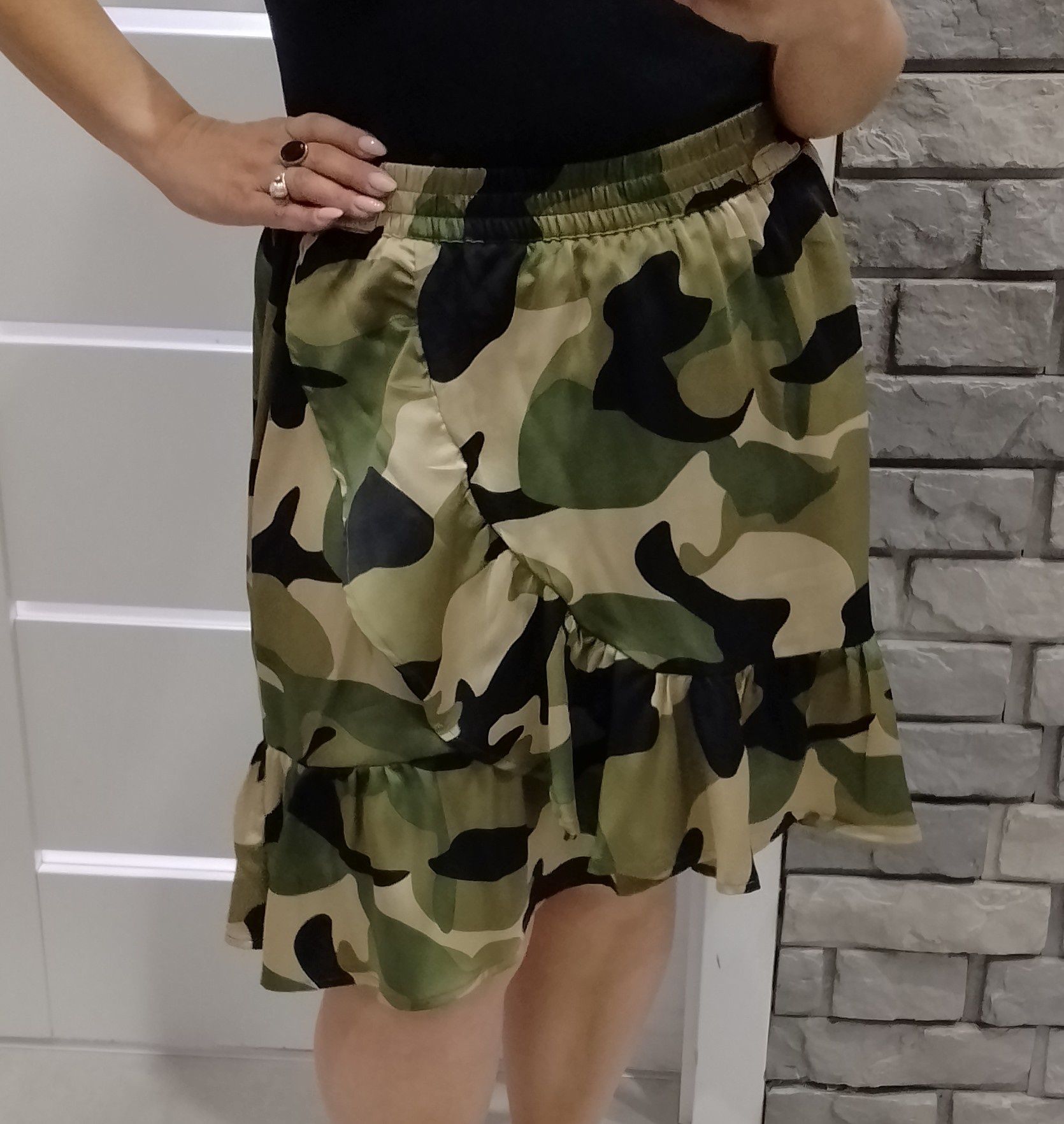 Nowa spódnica moro falbanki 40