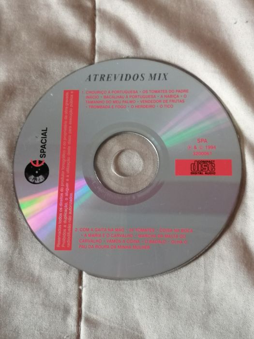 CD: Atrevidos Mix (1994) - Música Popular Portuguesa