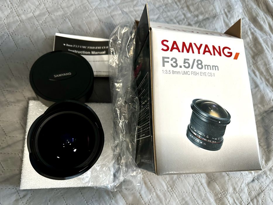 Samyang 8mm f/3.5 UMC Fish Eye CS II – Nikon Rybie Oko - Jak Nowy