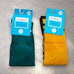 Skarpety piłkarskie, zielone, żółte, dwie pary Hummel rozm. 35 - 38
