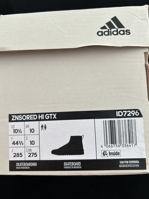 Кросівки ZNSORED High GORE TEX ID7296 US10 EU 44 27.5 
ID7296 / schw