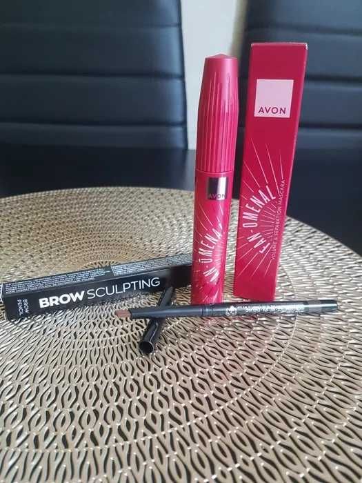 Zestaw Tusz do rzęs + kredka do brwi Avon nowość