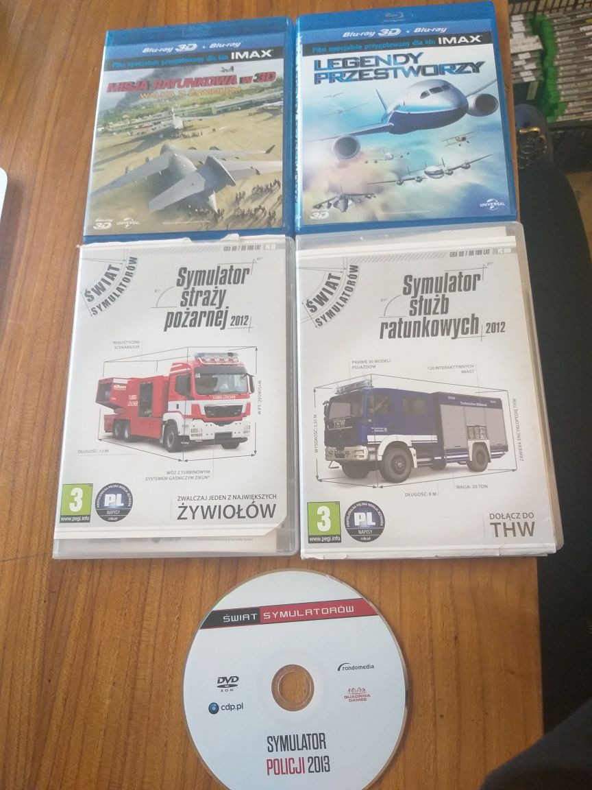 Gry PC Symulatory służb ratunkowych + Filmy Bluray Disc 3D Zestaw