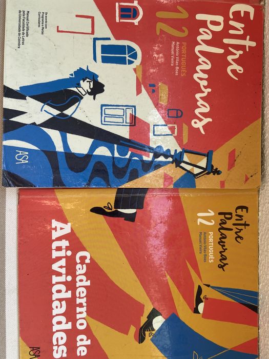 Manual e caderno de atividades Entre Palavras de 12 ano da editira Asa