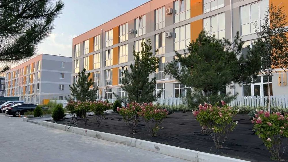 1-кімнатна квартира 31,58 м² з кухнею-вітальнею у зданому будинку.